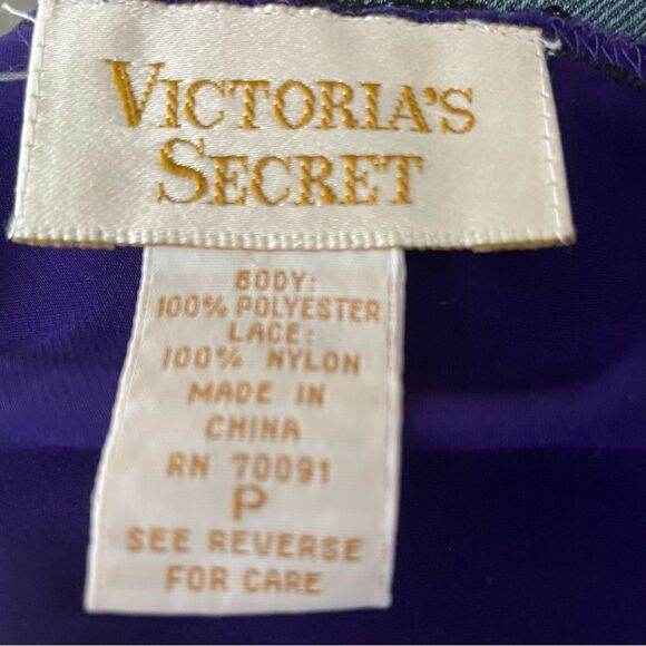 Vintage Victoria's Secret Gold Label Purple Lace Cami Size P - Picture 6 of 6